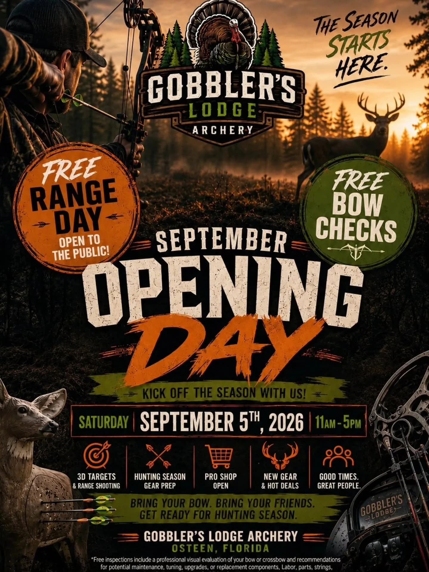 Gobbler’s Lodge 3D Archery Range and Pro Shop Opening Day