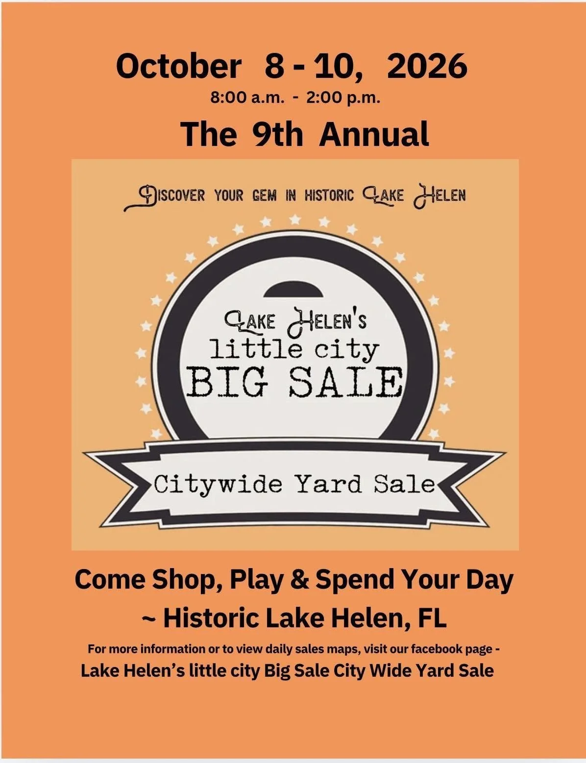 Lake Helen little city BIG SALE City Wide Yard Sale